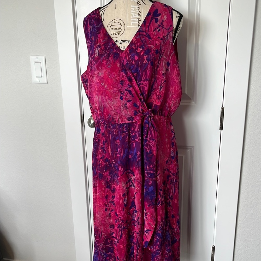 Coldwater Creek ruched midi dress